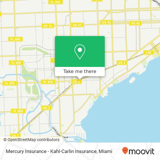Mercury Insurance - Kahl-Carlin Insurance map