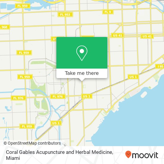 Coral Gables Acupuncture and Herbal Medicine map