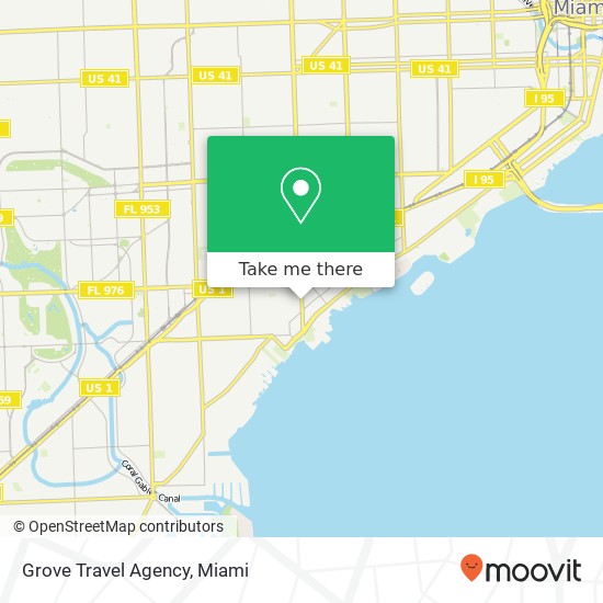 Mapa de Grove Travel Agency