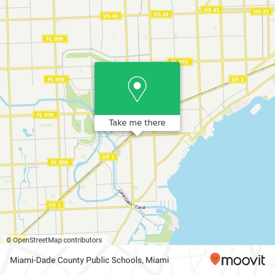 Mapa de Miami-Dade County Public Schools