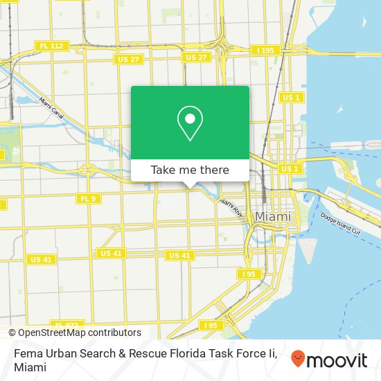 Mapa de Fema Urban Search & Rescue Florida Task Force Ii