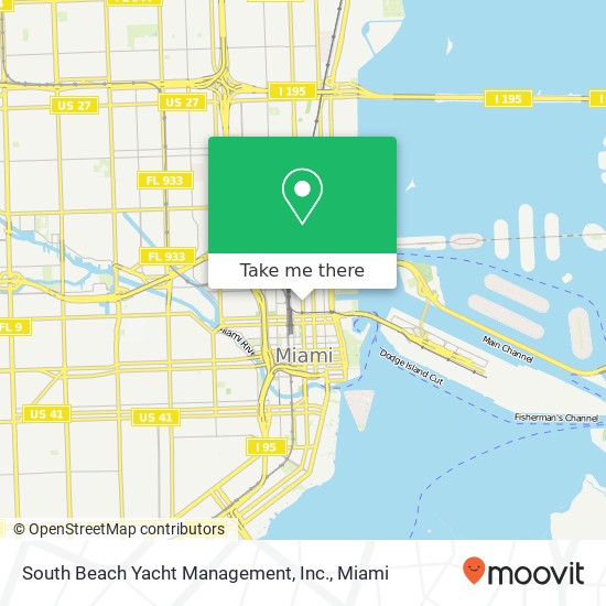 South Beach Yacht Management, Inc. map