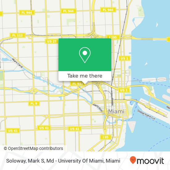 Mapa de Soloway, Mark S, Md - University Of Miami