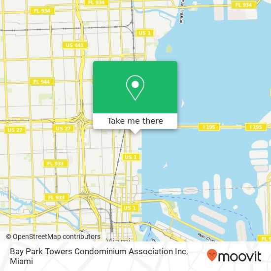 Bay Park Towers Condominium Association Inc map