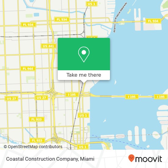 Coastal Construction Company map