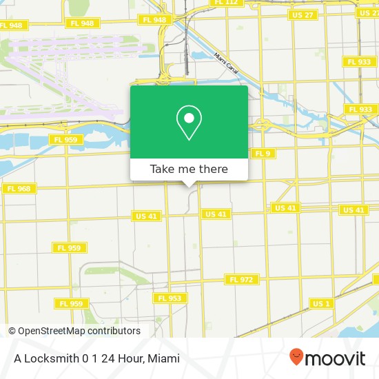 Mapa de A Locksmith 0 1 24 Hour