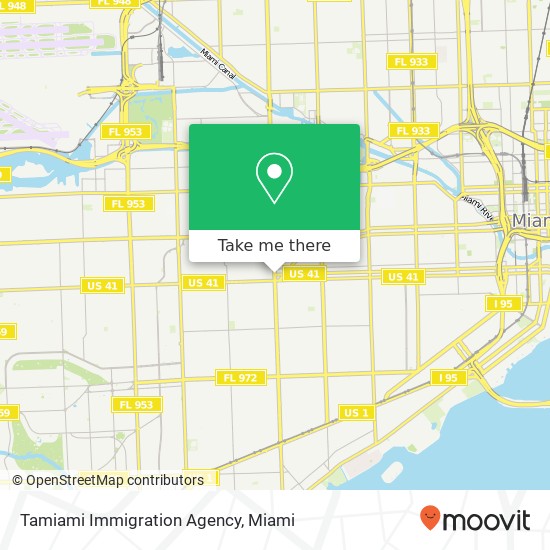 Tamiami Immigration Agency map