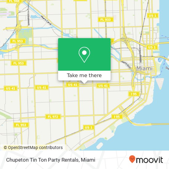 Chupeton Tin Ton Party Rentals map