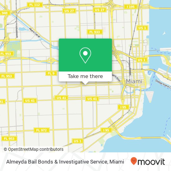 Almeyda Bail Bonds & Investigative Service map