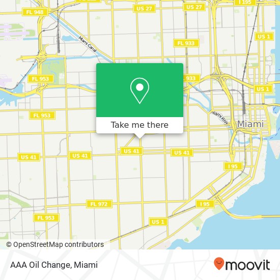 AAA Oil Change map