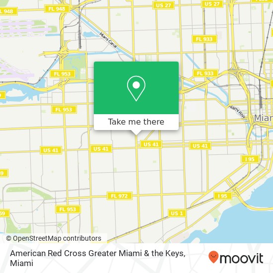 Mapa de American Red Cross Greater Miami & the Keys