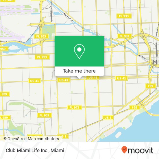 Mapa de Club Miami Life Inc.