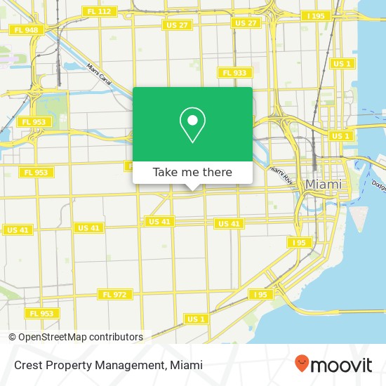 Crest Property Management map