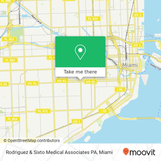 Mapa de Rodriguez & Sixto Medical Associates PA