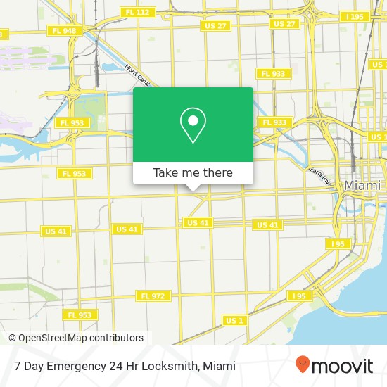 Mapa de 7 Day Emergency 24 Hr Locksmith