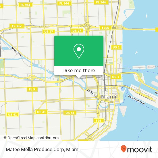 Mateo Mella Produce Corp map