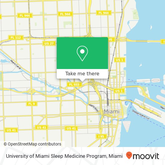 University of Miami Sleep Medicine Program map