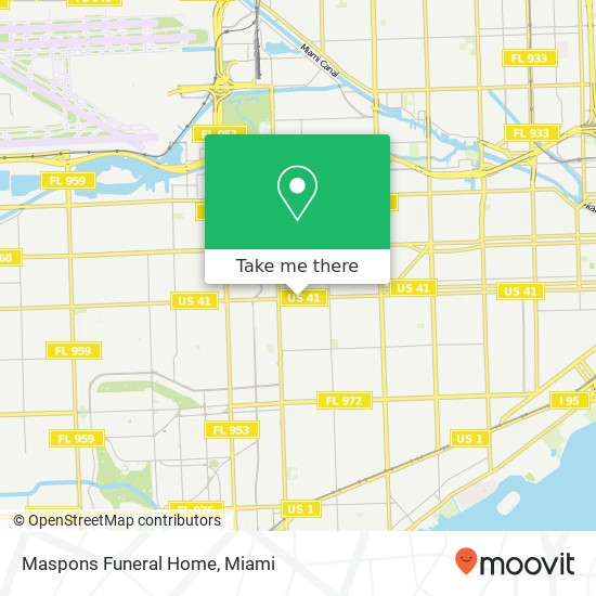 Maspons Funeral Home map