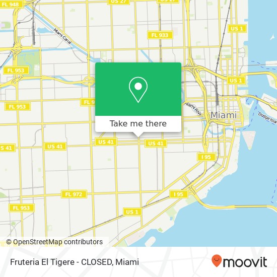 Mapa de Fruteria El Tigere - CLOSED