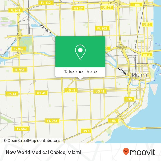 New World Medical Choice map