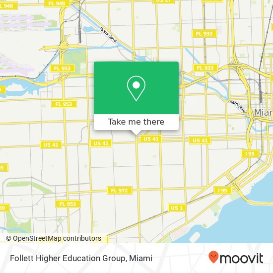 Mapa de Follett Higher Education Group