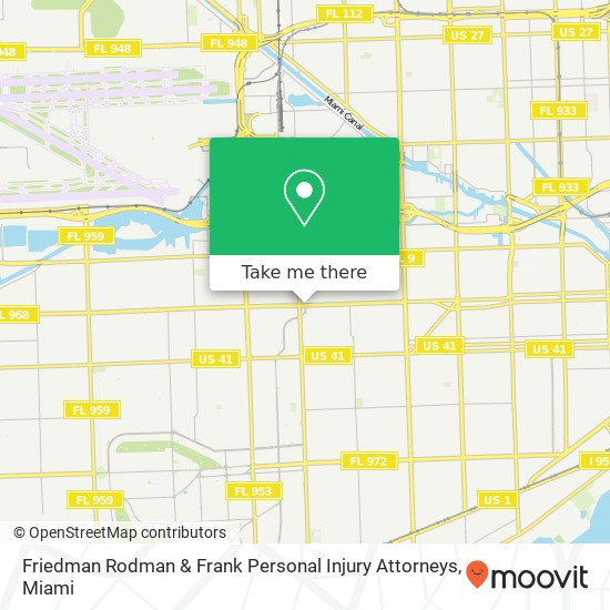 Mapa de Friedman Rodman & Frank Personal Injury Attorneys