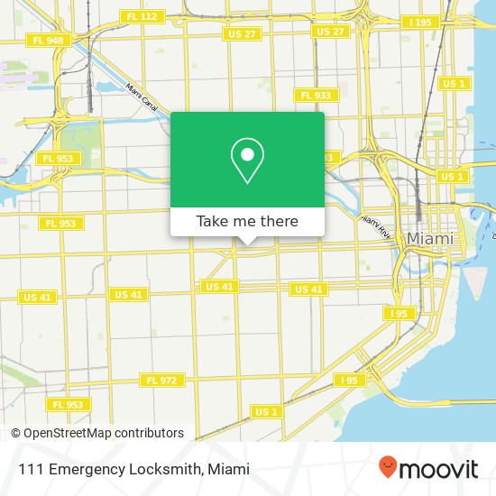 Mapa de 111 Emergency Locksmith