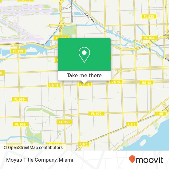 Moya's Title Company map