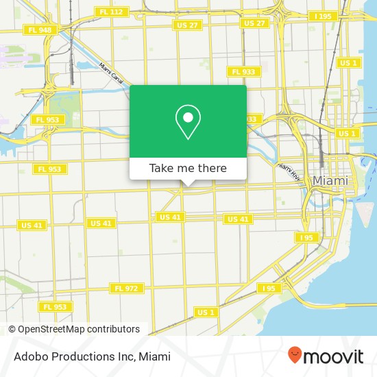Mapa de Adobo Productions Inc