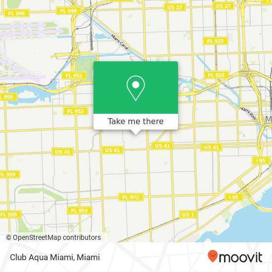 Club Aqua Miami map