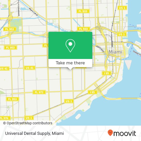 Universal Dental Supply map