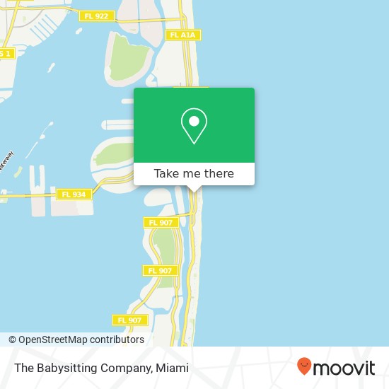 The Babysitting Company map