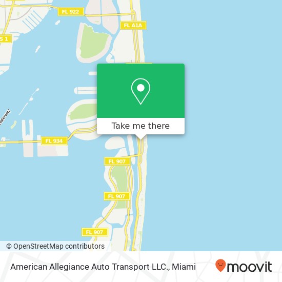 Mapa de American Allegiance Auto Transport LLC.
