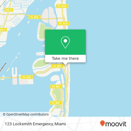 123 Locksmith Emergency map