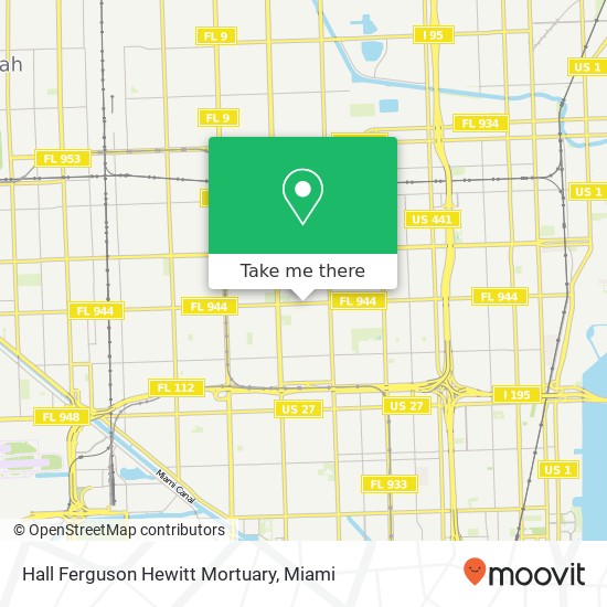 Mapa de Hall Ferguson Hewitt Mortuary