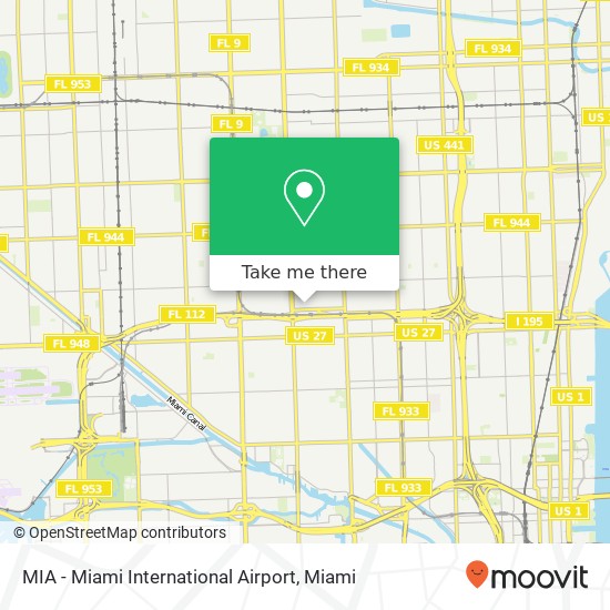 MIA - Miami International Airport map