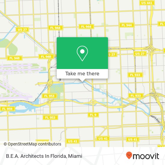 Mapa de B.E.A. Architects In Florida