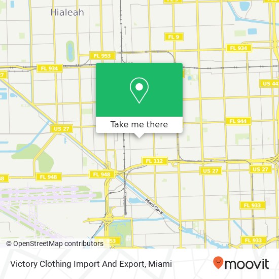 Mapa de Victory Clothing Import And Export