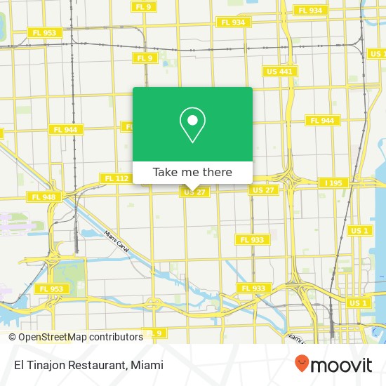 Mapa de El Tinajon Restaurant