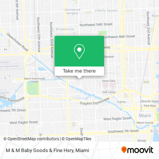M & M Baby Goods & Fine Hsry map