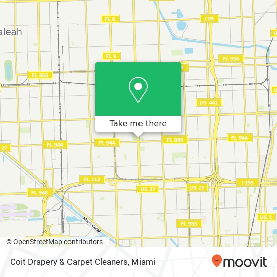 Mapa de Coit Drapery & Carpet Cleaners