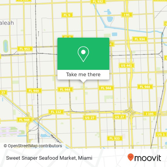 Mapa de Sweet Snaper Seafood Market