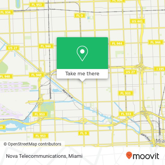 Mapa de Nova Telecommunications