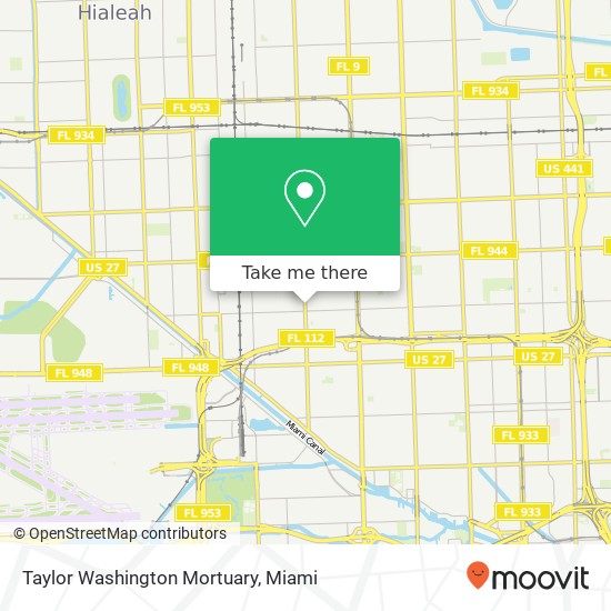 Mapa de Taylor Washington Mortuary