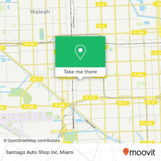 Santiago Auto Shop Inc map