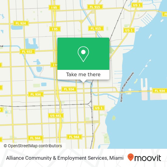Alliance Community & Employment Services map