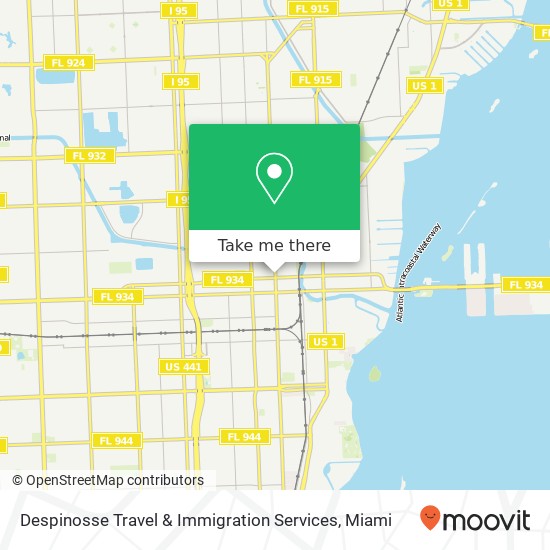 Mapa de Despinosse Travel & Immigration Services