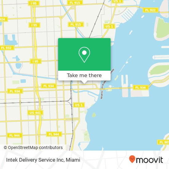 Intek Delivery Service Inc map
