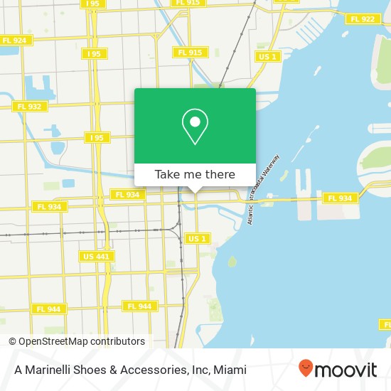 A Marinelli Shoes & Accessories, Inc map