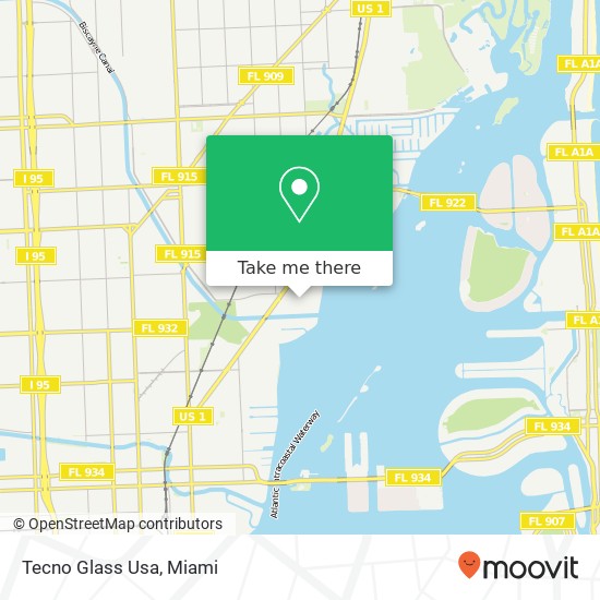 Mapa de Tecno Glass Usa